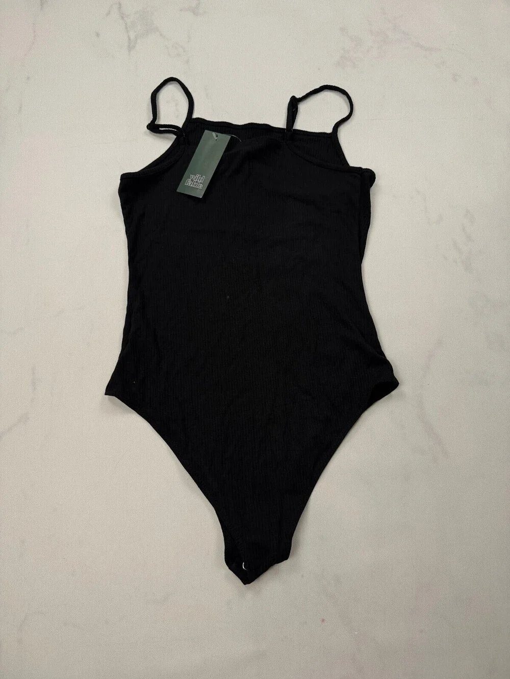 Wild Fable Black Bodysuit Modern Fitted - Womens M